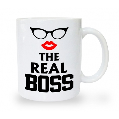 Kubek na dzień kobiet The real boss